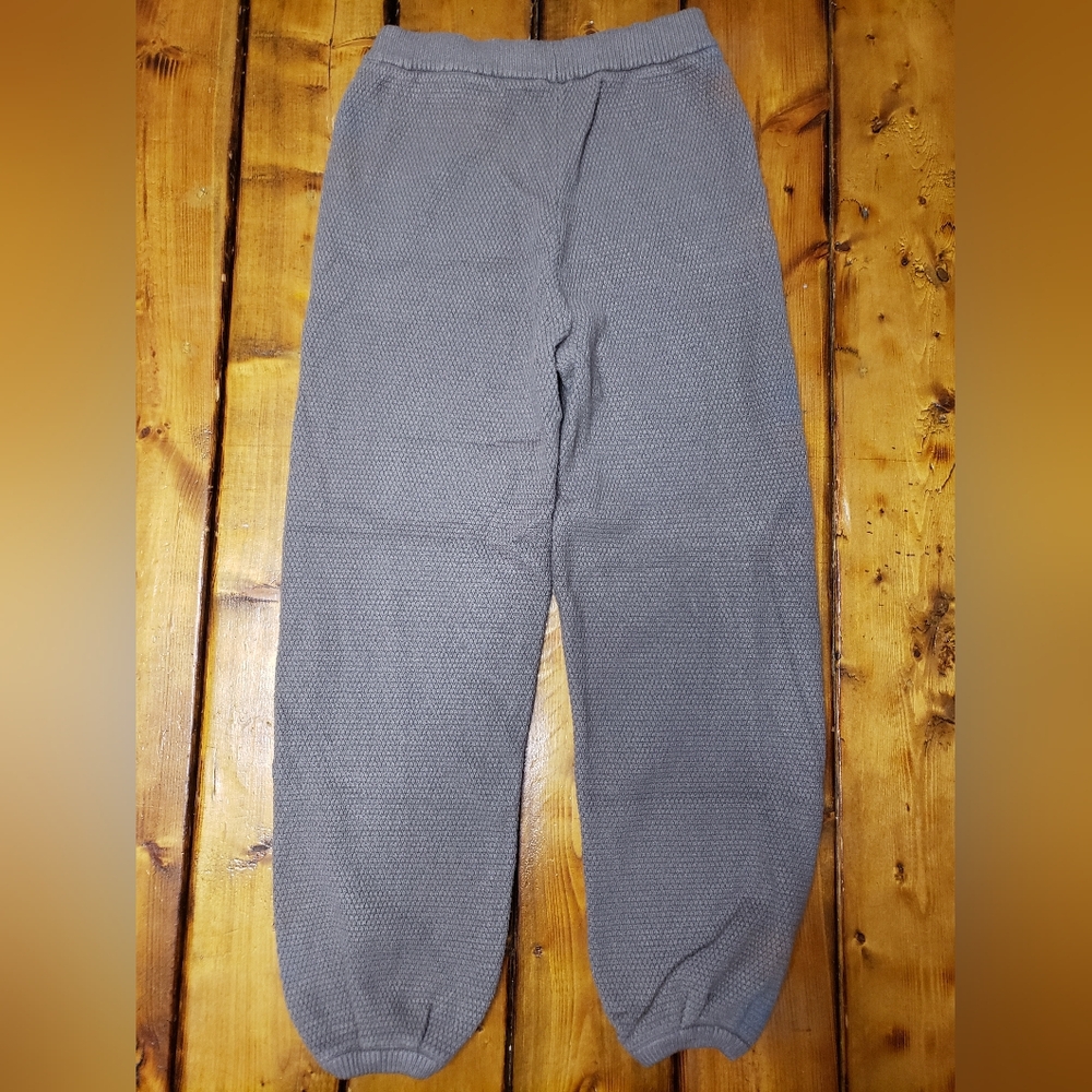 Gray Knittes Sweat Pants